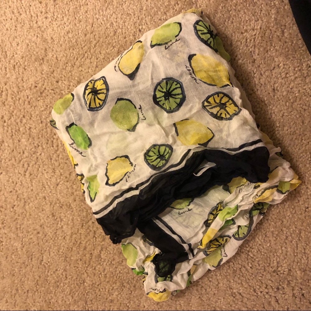 Lemon lime square scarf